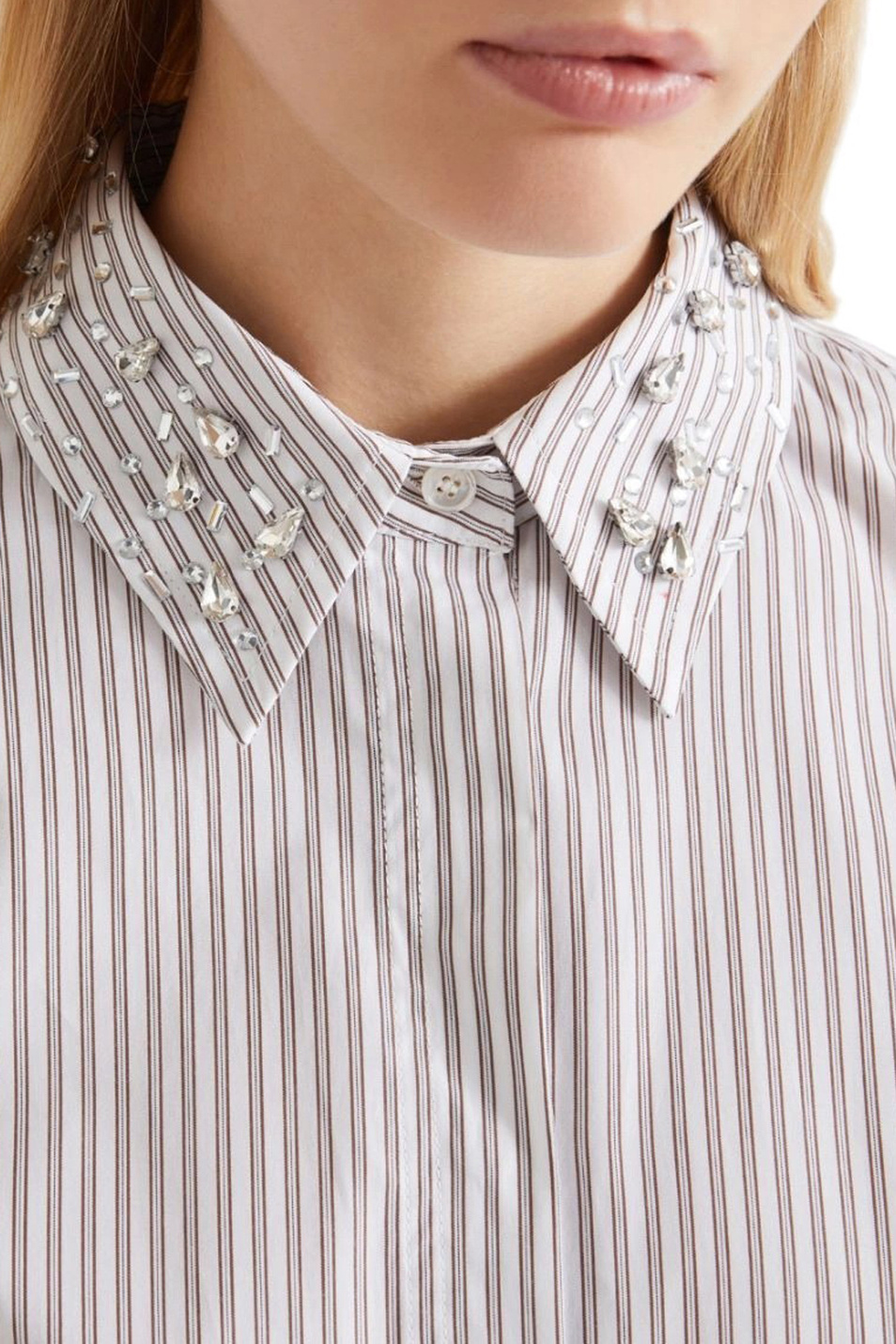 Женский MARELLA Рубашка MLSTESO из хлопка (цвет ), артикул 2613111114 | Фото 5