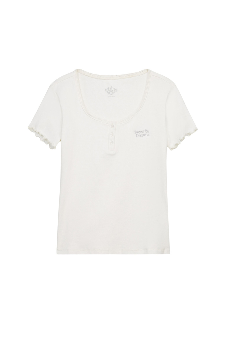 Футболка из эластичного хлопка|Основной цвет:Кремовый Женский Women'secret Футболка из эластичного хлопка (цвет ), артикул 3272276 | Фото 1