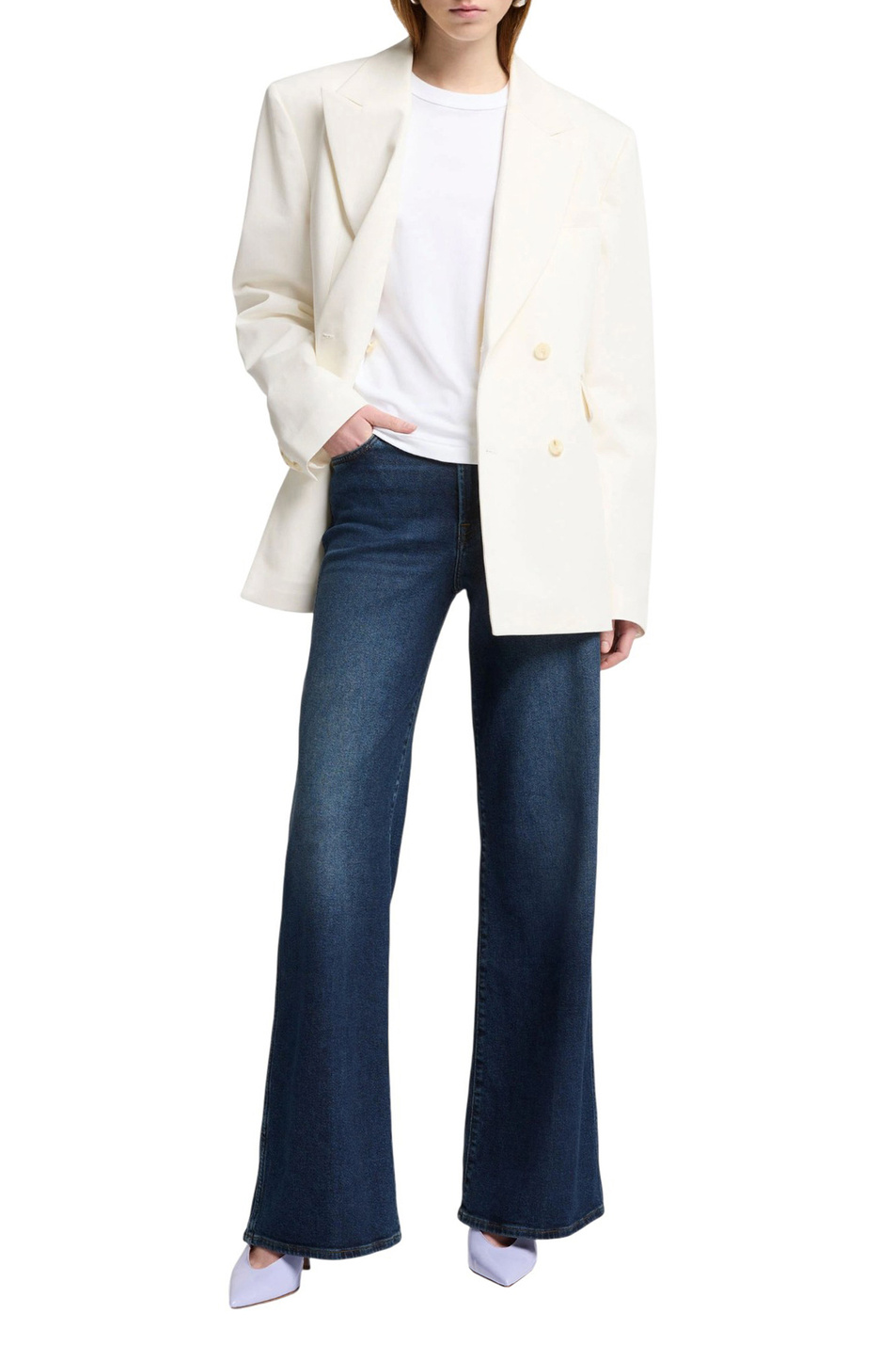 Женский 7 for all Mankind Джинсы из эластичного хлопка (цвет ), артикул 7U66SA91 | Фото 2