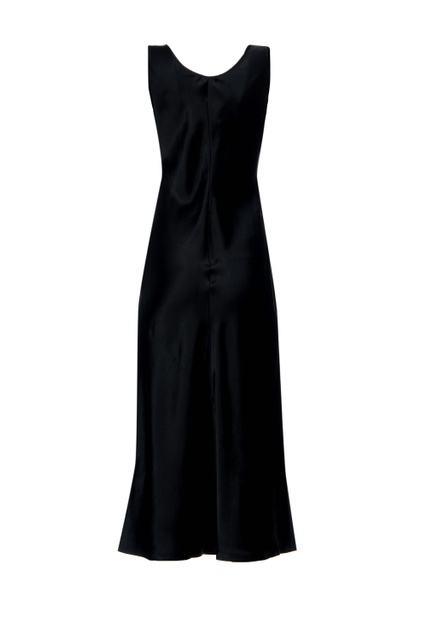 Атласное платье ARES|Основной цвет:Черный|Артикул:32260126 | Фото 2
