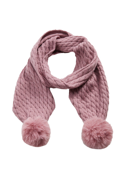 Вязаный шарф OSLOS|Основной цвет:Розовый|Артикул:37015951 | Фото 2