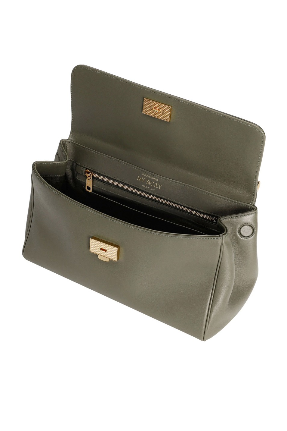 Сумка My Sicily из натуральной кожи|Основной цвет:Хаки Женский Dolce & Gabbana Сумка My Sicily из натуральной кожи (цвет ), артикул BB7782-B7321 | Фото 5