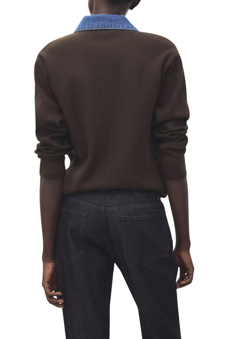 Женский Mango Джемпер-поло ABRIL из смесовой вискозы (цвет ), артикул 27051264 | Фото 4