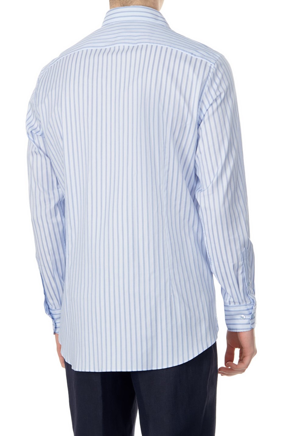 Мужской Etro Рубашка из натурального хлопка в полоску (цвет ), артикул MRIB000299TR507S8453 | Фото 4