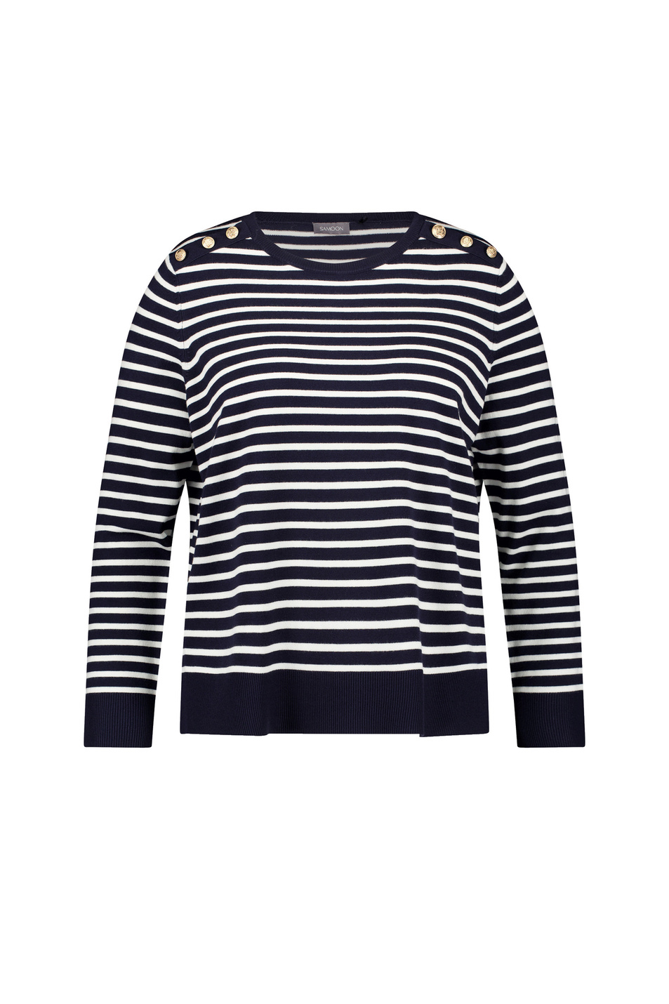 Женский Samoon Джемпер с контрастными пуговицами (цвет ), артикул 490017-87002 | Фото 1