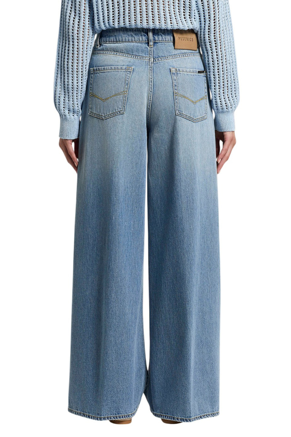 Джинсы из хлопка|Основной цвет:Голубой Женский Peserico Джинсы из хлопка (цвет ), артикул A04114L89Q-04946 | Фото 5
