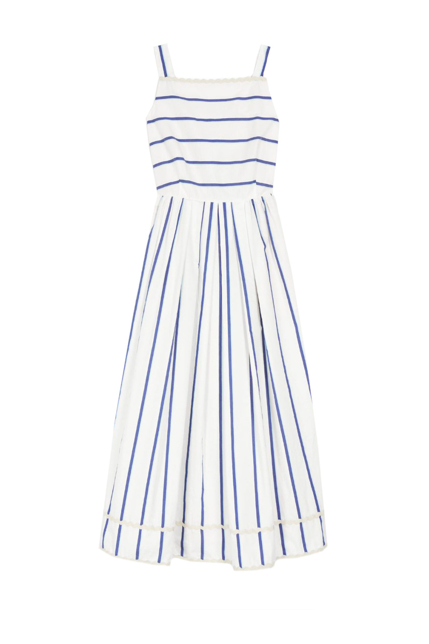 Платье GIANO из хлопка и шелка|Основной цвет:Белый|Артикул:2352211831 | Фото 1