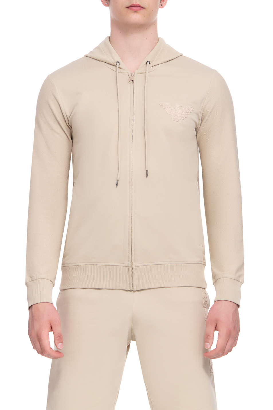 Мужской Emporio Armani Толстовка из эластичного хлопка (цвет ), артикул 211858-3R484 | Фото 1
