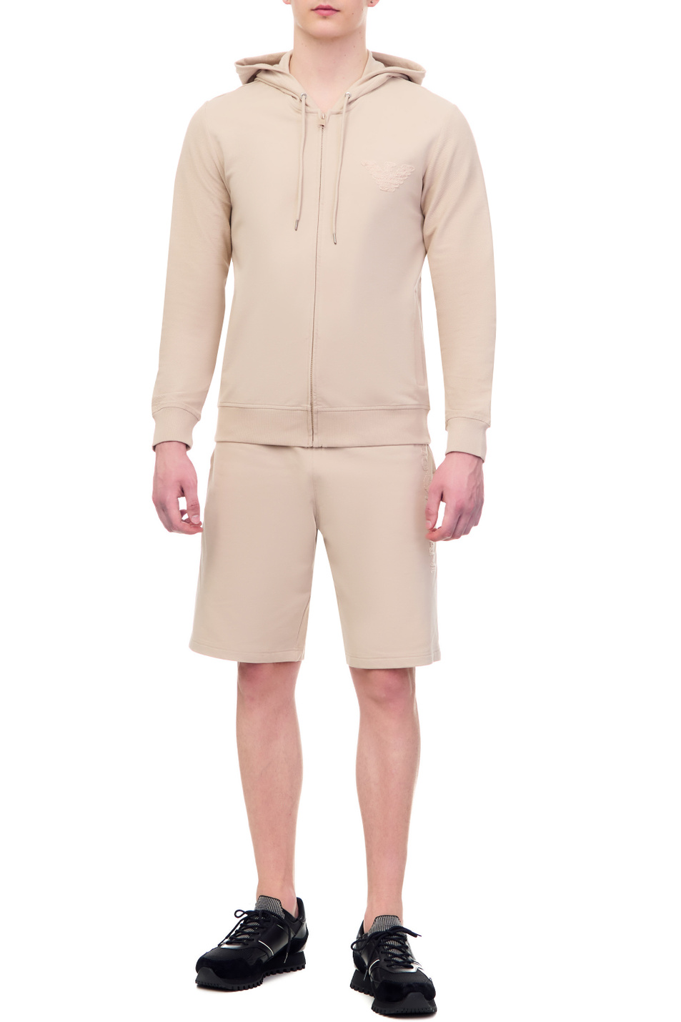 Мужской Emporio Armani Толстовка из эластичного хлопка (цвет ), артикул 211858-3R484 | Фото 2