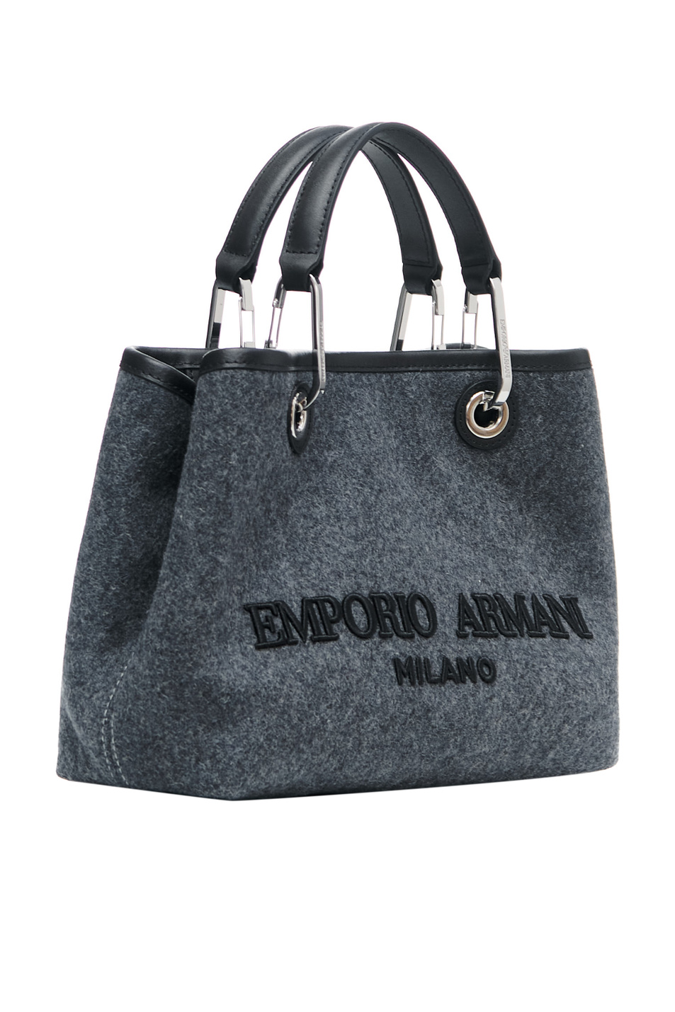 Сумка из натуральной кожи с логотипом|Основной цвет:Графит Женский Emporio Armani Сумка из натуральной кожи с логотипом (цвет ), артикул Y3D166-Y333E | Фото 2