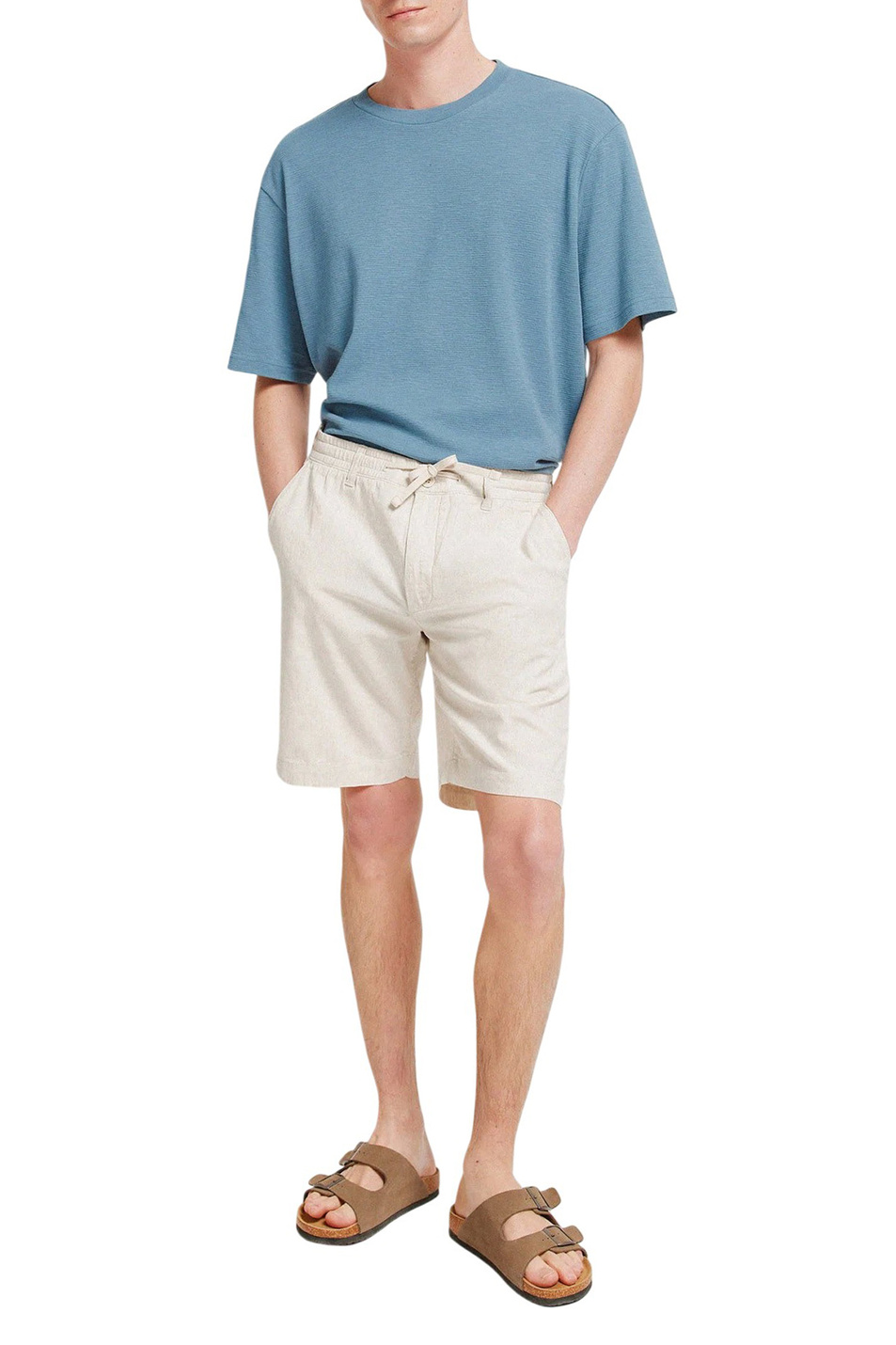 Мужской Springfield Шорты из хлопка и льна (цвет ), артикул 0433667 | Фото 2