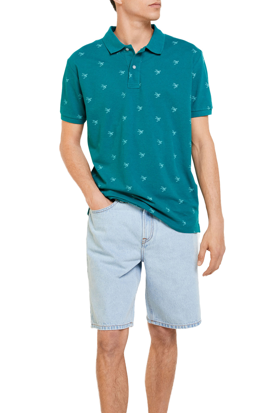 Мужской Springfield Рубашка поло из натурального хлопка (цвет ), артикул 1433837 | Фото 1