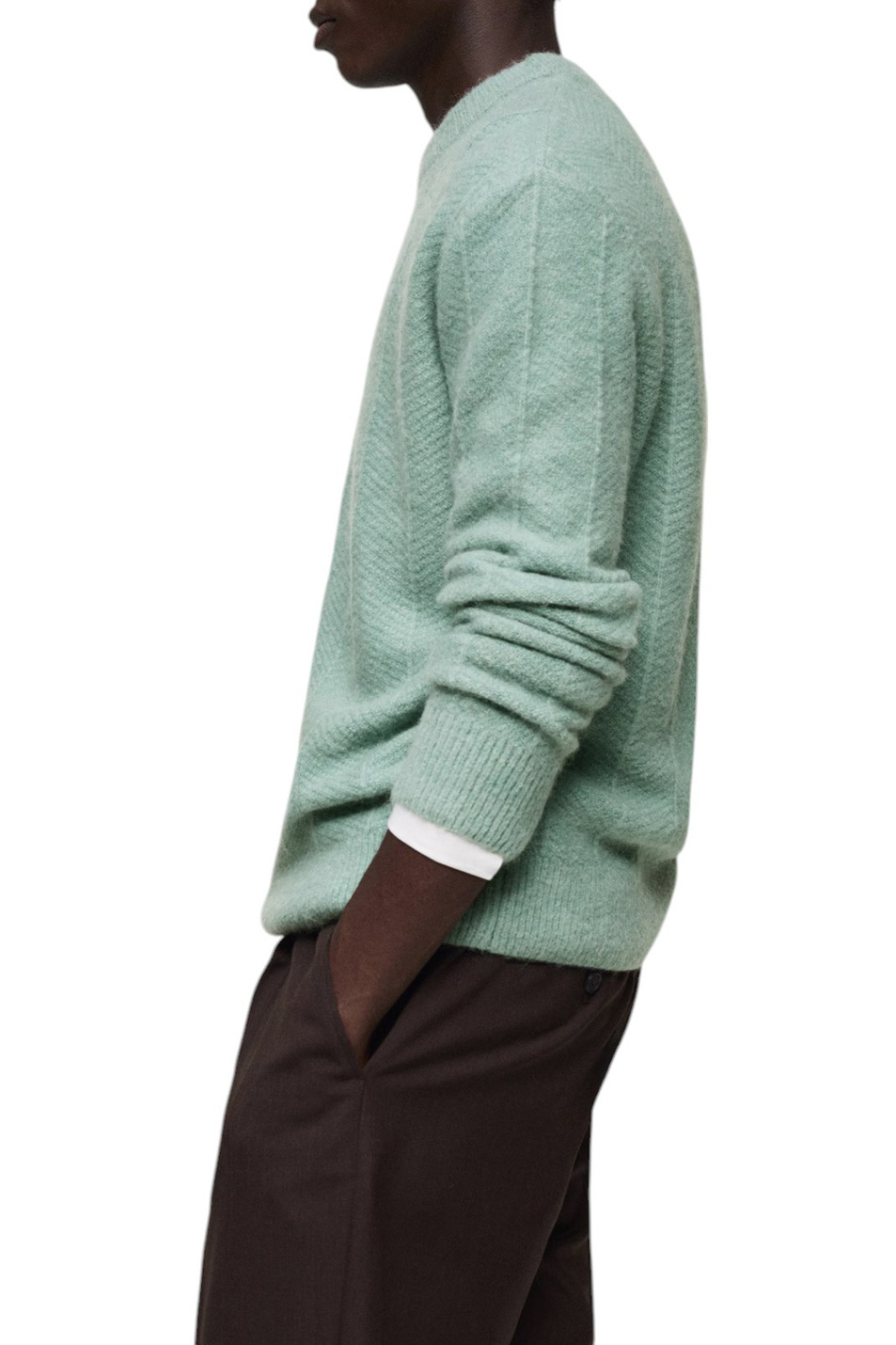 Мужской Mango Man Свитер IACOPO из смесовой шерсти (цвет ), артикул 87000614 | Фото 4