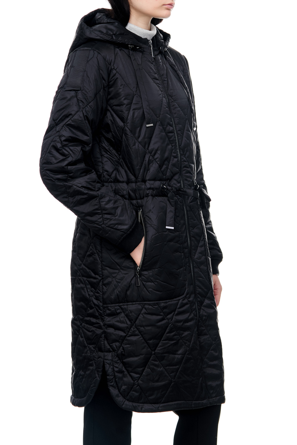 Comma Стеганое пальто с текстильными манжетами (цвет ), артикул 2116920 | Фото 6