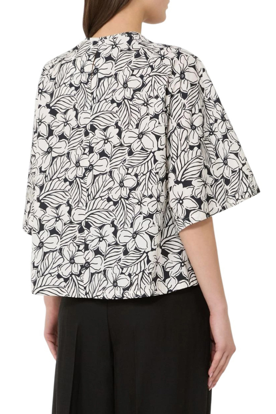 Женский Weekend Max Mara Блузка WKDGINNICO с принтом (цвет ), артикул 2615111142 | Фото 4