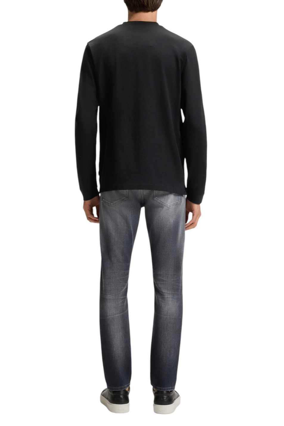 Мужской BOSS Лонгслив H-Talley из хлопка (цвет ), артикул 50549387 | Фото 4