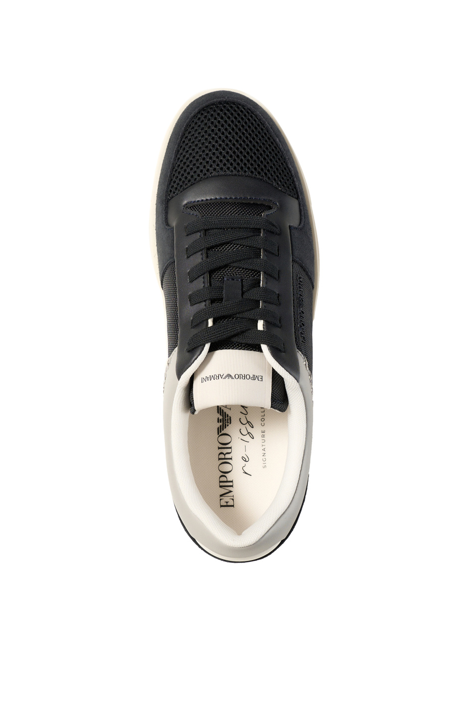 Мужской Emporio Armani Кеды из комбинированного материала (цвет ), артикул EM005293-AF24321 | Фото 4