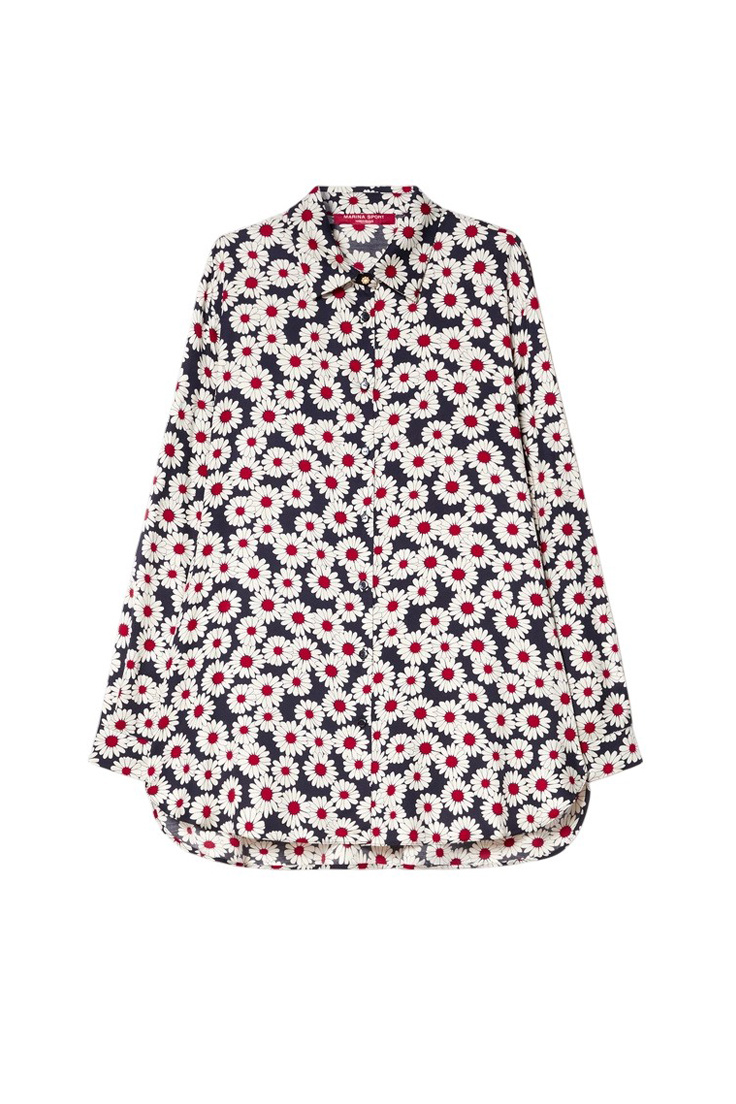 Блузка MRSOTRE с принтом|Основной цвет:Разноцветный Женский Marina Rinaldi Блузка MRSOTRE с принтом (цвет ), артикул 2618191096 | Фото 1