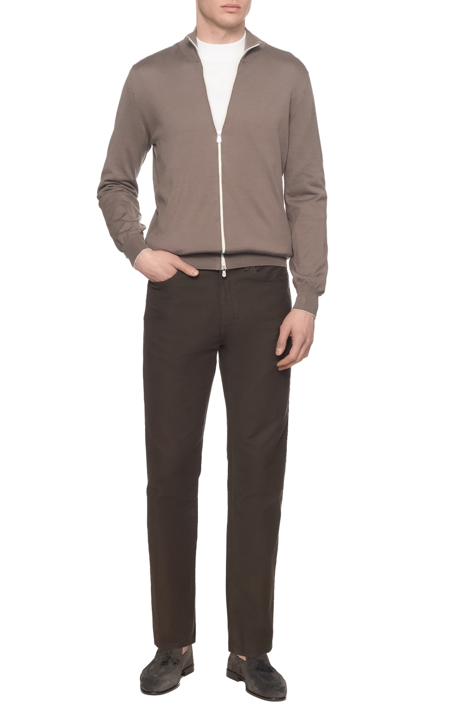 Мужской Brunello Cucinelli Кардиган из хлопка (цвет ), артикул M2900106 | Фото 3