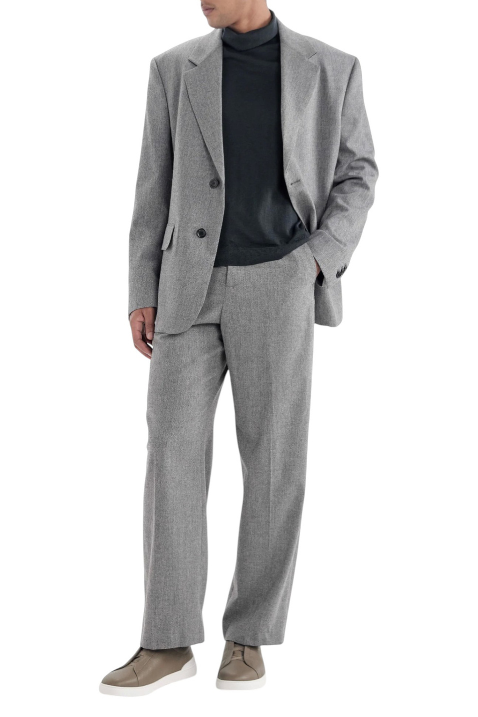 Мужской Zegna Сникеры Triple Stitch™ из натуральной кожи (цвет ), артикул LHCVO-S4667Z-TAU | Фото 5