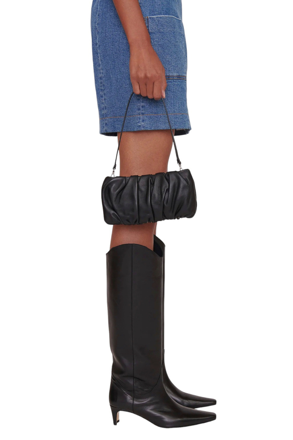 Женский STAUD Клатч BEAN из натуральной кожи со съемным плечевым ремнем (цвет ), артикул 207-9270 | Фото 5