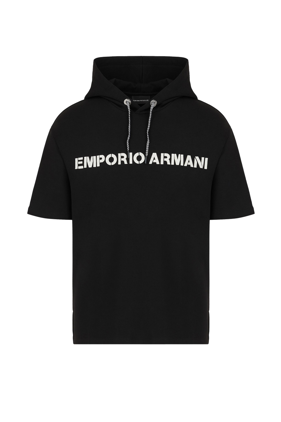 Emporio Armani Свитшот с короткими рукавами и капюшоном на кулиске (цвет ), артикул 6K1M63-1JHSZ | Фото 1