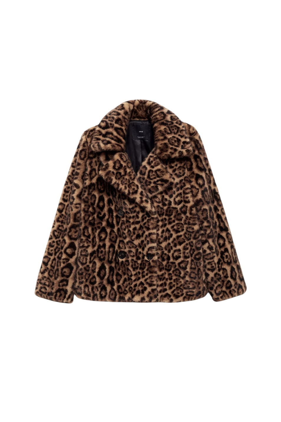 Полупальто FELINA с принтом|Основной цвет:Коричневый Женский Mango Полупальто FELINA с принтом (цвет ), артикул 77039045 | Фото 1