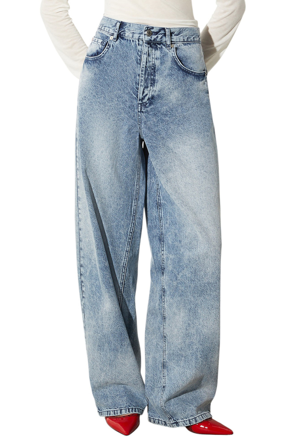 Джинсы ESTRO из хлопка|Основной цвет:Голубой Женский MAX&Co. Джинсы ESTRO из хлопка (цвет ), артикул 2516181021 | Фото 3