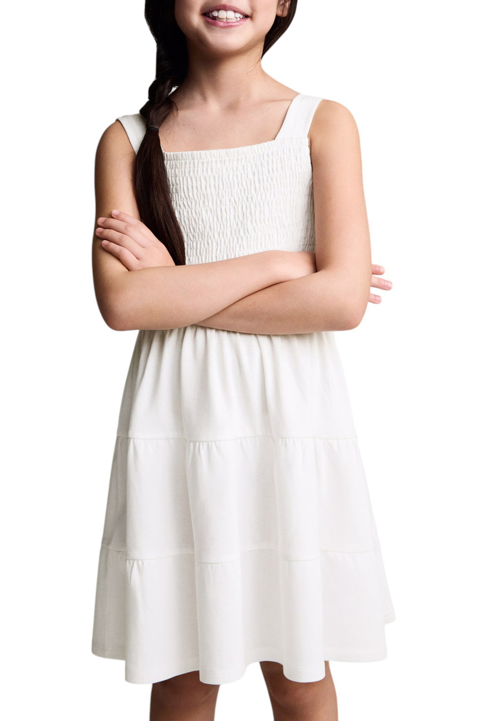 Девочкам Mango Kids Платье SMOCK из хлопка (цвет ), артикул 87097696 | Фото 4