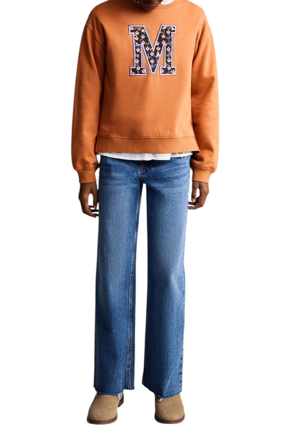 Девочкам Mango Kids Свитшот EME из хлопка (цвет ), артикул 77017704 | Фото 3