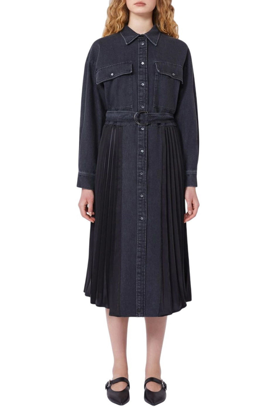 Женский Weekend Max Mara Платье CITRATO плиссированное (цвет ), артикул 2615221031 | Фото 2