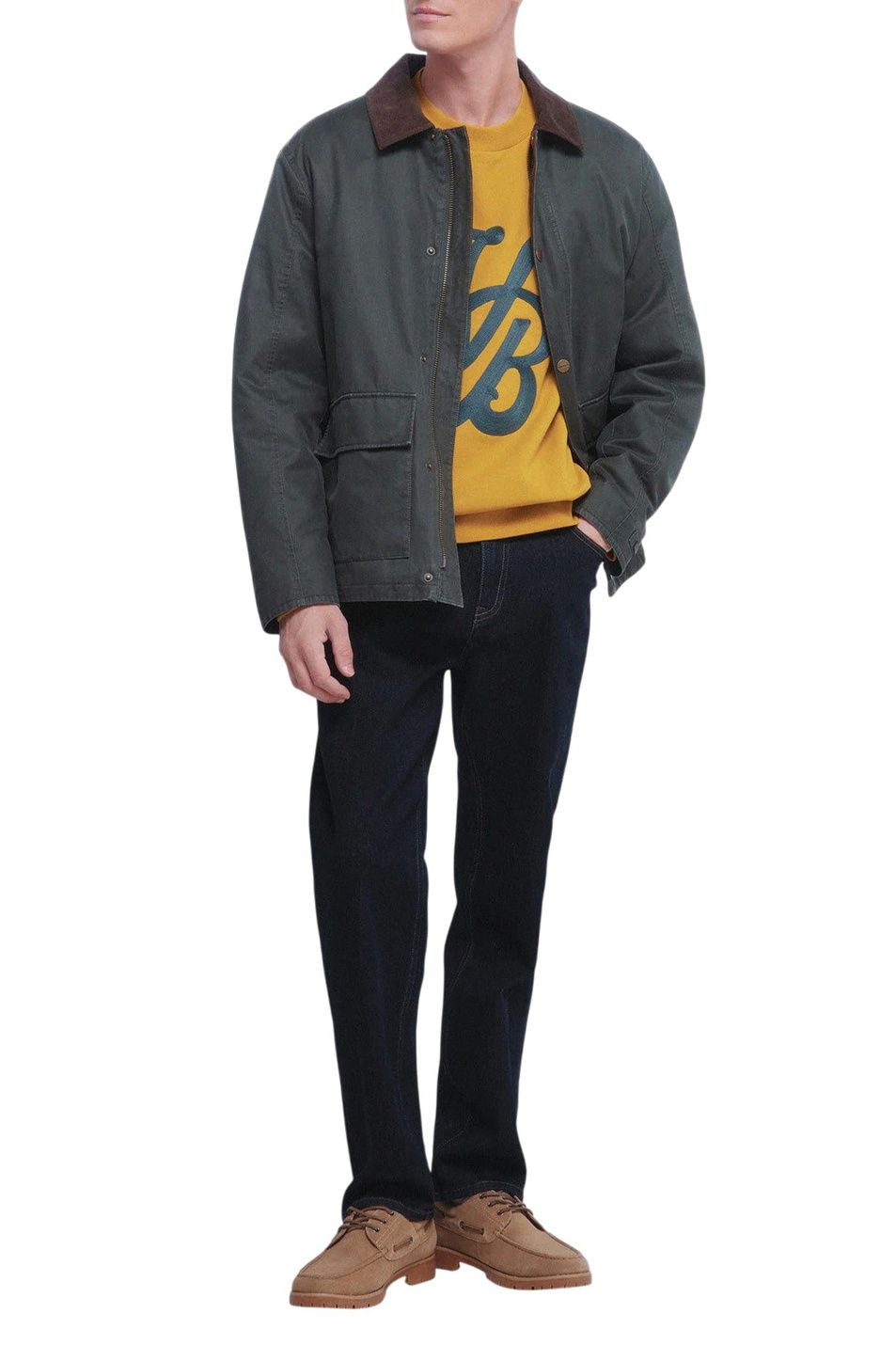 Свитшот с принтом|Основной цвет:Оранжевый Мужской Springfield Свитшот с принтом (цвет ), артикул 0092119 | Фото 2