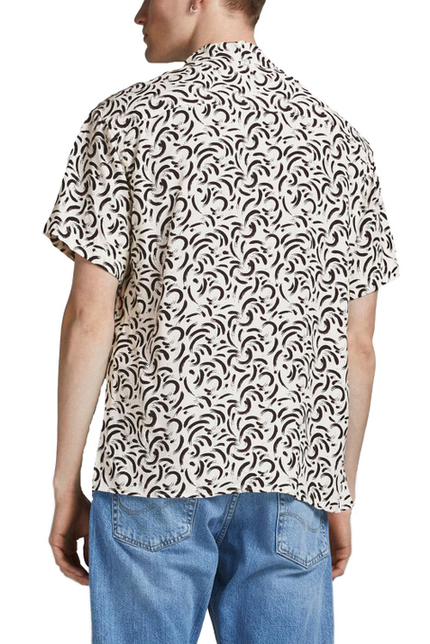 Jack & Jones Рубашка с коротким рукавом из вискозы (Черный цвет), артикул 12188364 | Фото 4