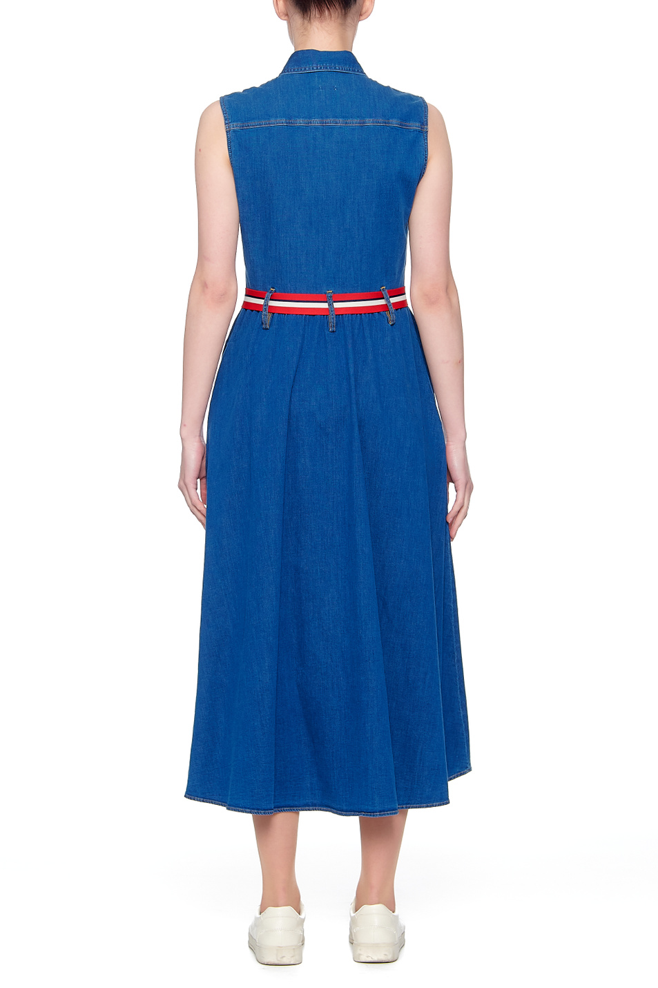 Женский Liu Jo Джинсовое платье с контрастным поясом (цвет ), артикул UA1168D4435 | Фото 4