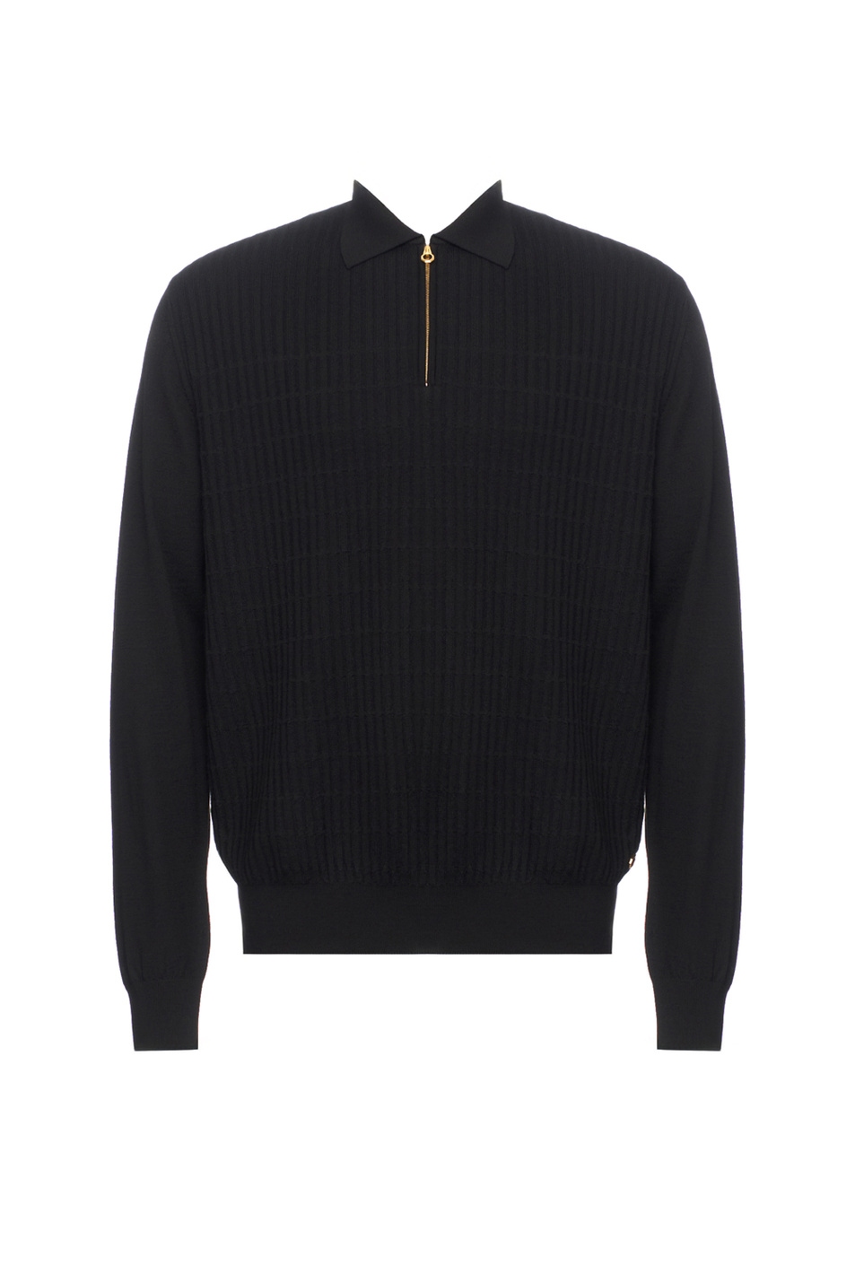 Джемпер поло из шерсти и кашемира|Основной цвет:Черный Мужской Stefano Ricci Джемпер поло из шерсти и кашемира (цвет ), артикул KE04000P30-E25360 | Фото 1