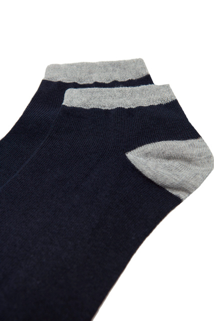 Носки из смесового хлопка|Основной цвет:Синий|Артикул:0654506 | Фото 2