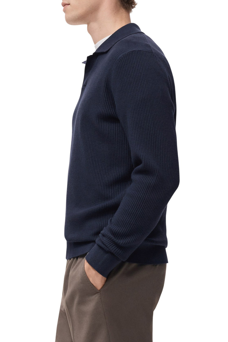 Мужской Mango Man Джемпер-поло ANTIGUAS из смесового хлопка (цвет ), артикул 27051282 | Фото 4