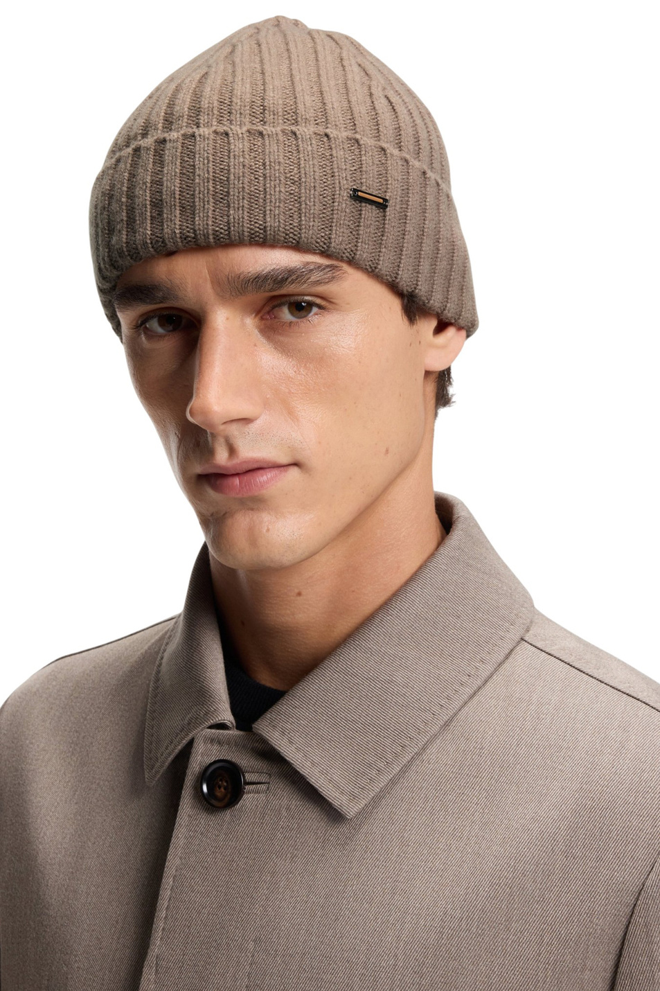 Шапка из кашемира|Основной цвет:Коричневый Мужской BOSS Шапка из кашемира (цвет ), артикул 50551001 | Фото 3