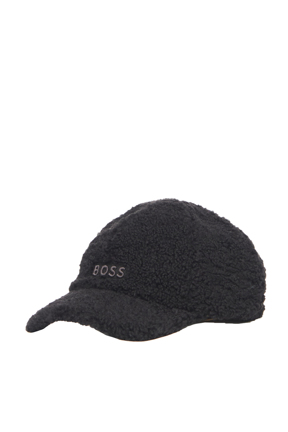 Женский BOSS Кепка из искусственной овчины с логотипом (цвет черный), артикул 50502994 | Фото 1