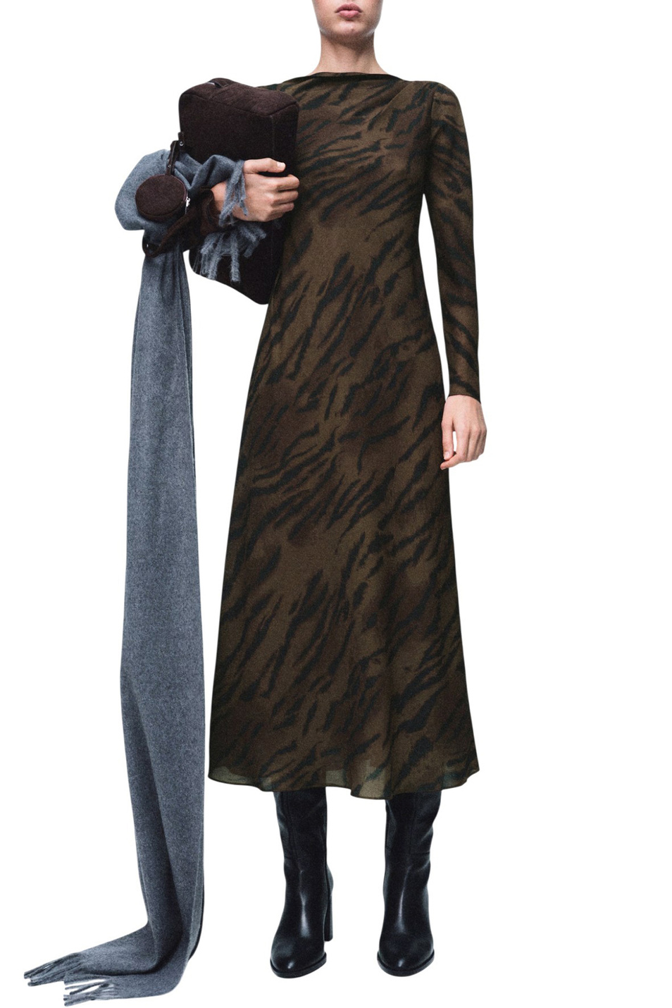 Женский Mango Платье GRETA2 с анималистичным принтом (цвет ), артикул 17058292 | Фото 2