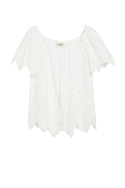 Блузка VERDIER из натурального хлопка|Основной цвет:Белый|Артикул:2351610131 | Фото 1