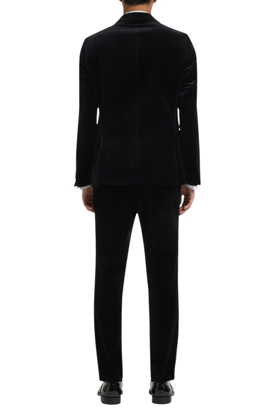 Смокинг Hutson из хлопкового бархата|Основной цвет:Черный Мужской BOSS Смокинг Hutson из хлопкового бархата (цвет ), артикул 50551552 | Фото 4