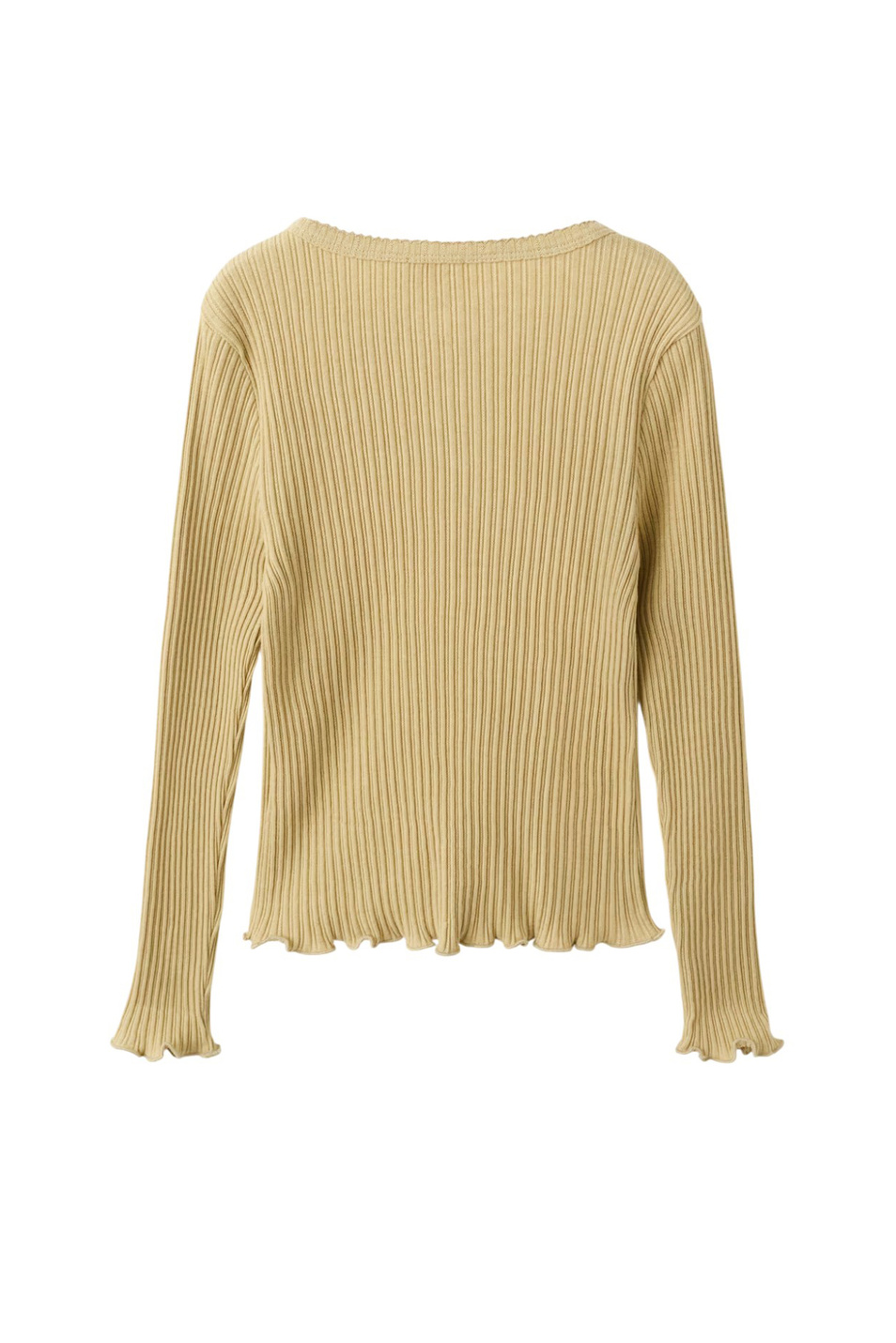 Девочкам Mango Kids Лонгслив PISTACHO из смесового хлопка (цвет ), артикул 27003720 | Фото 2