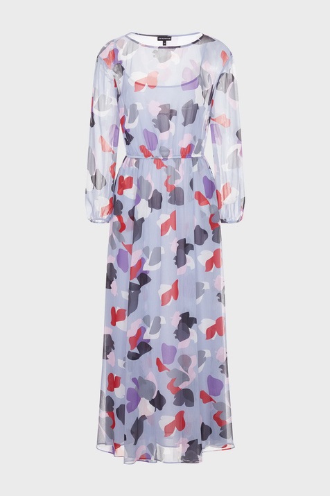 Emporio Armani Платье с цветочным принтом (Мультиколор цвет), артикул 3H2A98-2NXUZ | Фото 1