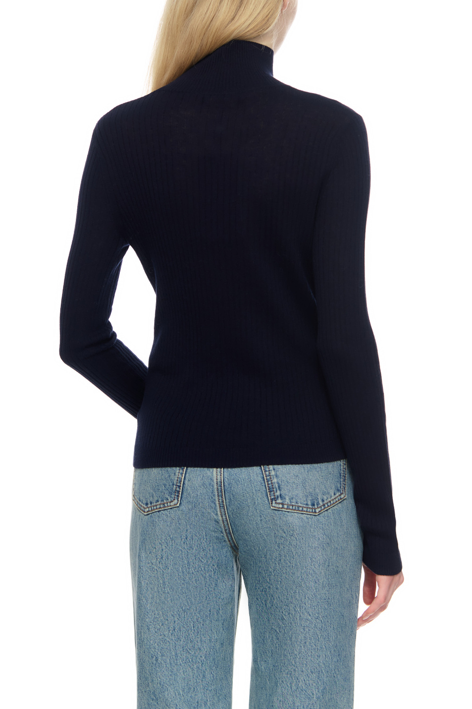 Женский Max Mara Водолазка SAX из шелка и шерсти (цвет ), артикул 2363660439 | Фото 4