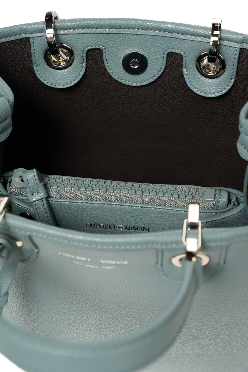 Сумка SIMIL CERVO со съемной косметичкой|Основной цвет:Голубой Женский Emporio Armani Сумка SIMIL CERVO со съемной косметичкой (цвет ), артикул EW000362-AF12036 | Фото 5