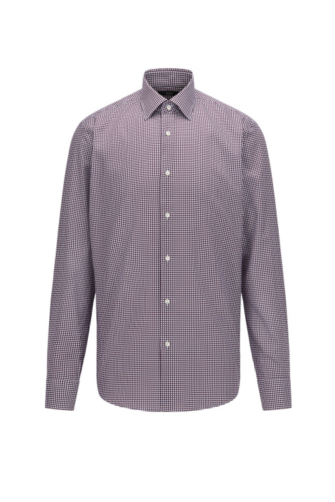 BOSS Рубашка классического кроя из высококачественного хлопка с рисунком ( цвет), артикул 50459860 | Фото 1