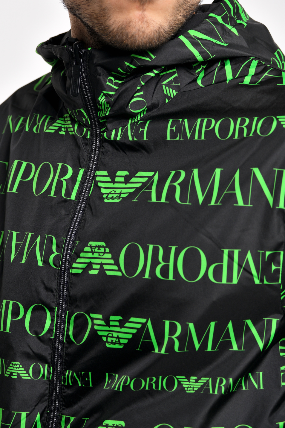 Мужской Emporio Armani Двухстороння куртка с капюшоном (цвет ), артикул 3H1B98-1NDZZ | Фото 7