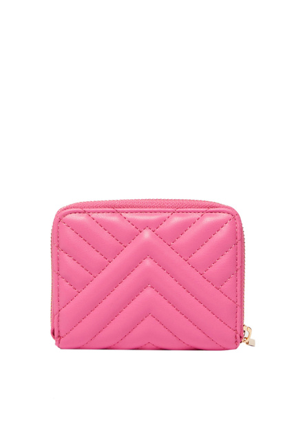 Стеганый кошелек с металлическим логотипом|Основной цвет:Розовый|Артикул:AA3228E0426 | Фото 2