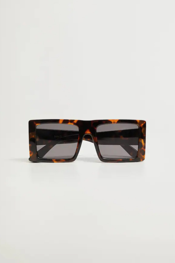 Mango Солнцезащитные очки CLAUDIO в стиле ретро с черепаховым принтом (цвет ), артикул 87002515 | Фото 1